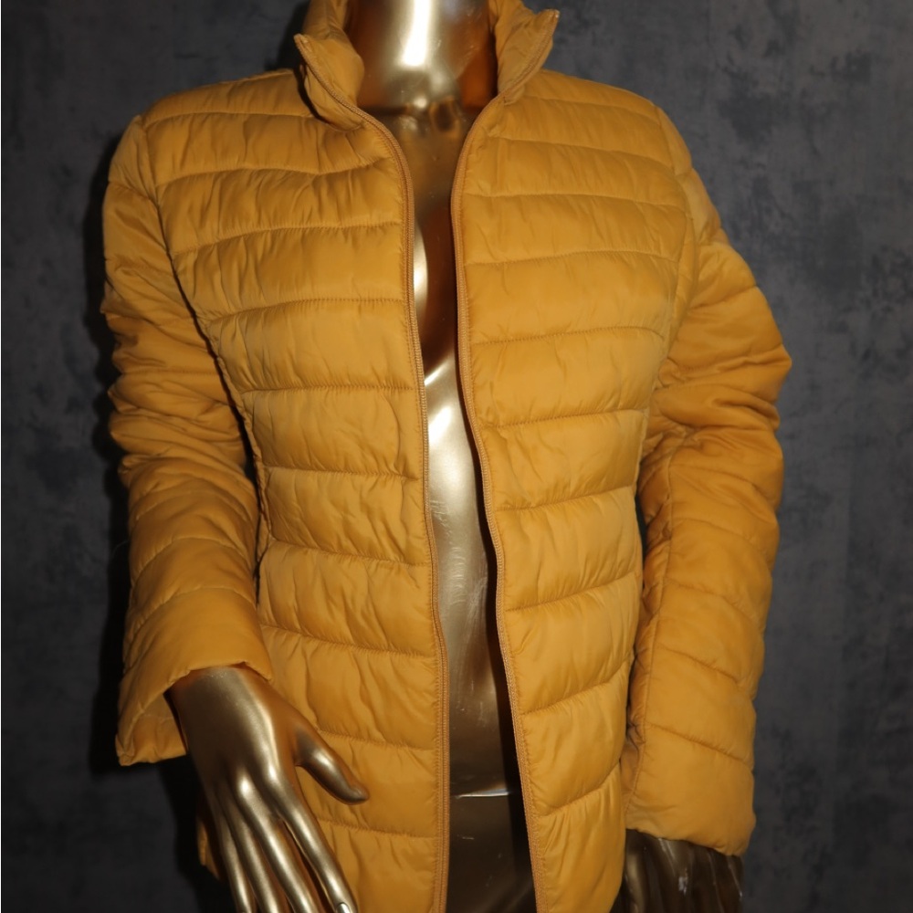 Women's Mustard Puffer Jacket